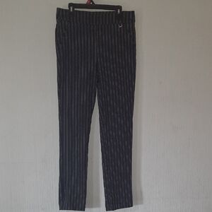 Rafaella Black and White Striped Pants, Size 4
